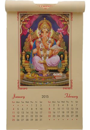 ガネーシャ神カレンダー