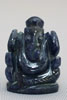 ブルージェイド（青翡翠）ガネーシャ神像
