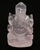ローズクオーツ（紅水晶）ガネーシャ神像