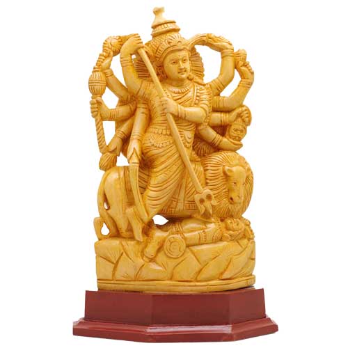 インドの神々の木像