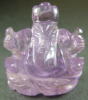 アメジスト（紫水晶）のガネーシャ神像