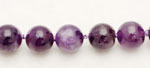 アメジスト・マーラー（紫水晶）の数珠拡大図