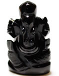 ブラックオニキス（黒瑪瑙）ガネーシャ神像