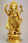 真鍮ガネーシャ神像
