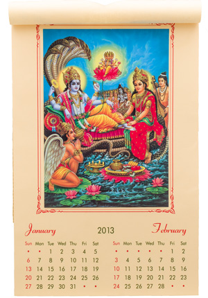 インドの神々カレンダー