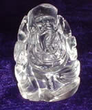 天然水晶ガネーシャ神像