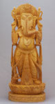 木彫りのガネーシャ神像
