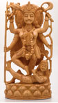 木彫りのカーリー女神像