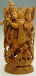 木彫りのクリシュナ神像