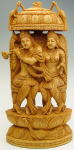 木彫りのクリシュナ神像