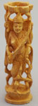 木彫りのサラスヴァティー女神像