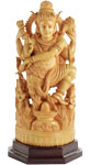 シヴァ神の手彫りの木像