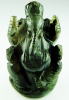 ラブラドライト（曹灰長石）のガネーシャ神像