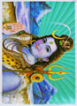 シヴァ神のホログラムカード（ポストカードサイズ）