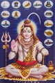 シヴァ神のポストカード（普通サイズ）