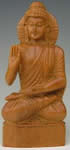白檀のインドの仏像彫刻