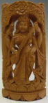 白檀のサラスヴァティー女神像