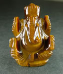 タイガーアイ（虎眼石）ガネーシャ神像